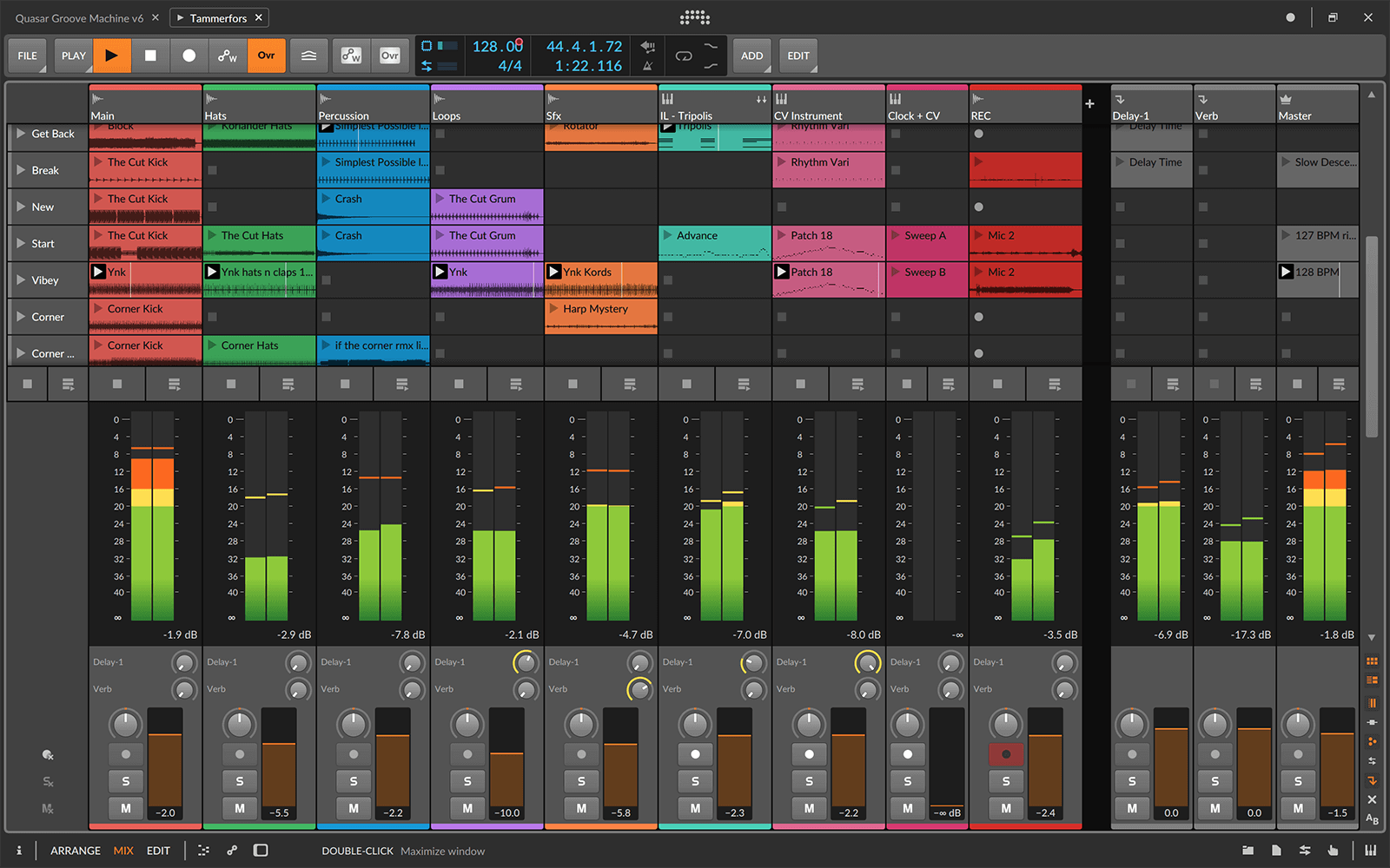 Overview Bitwig