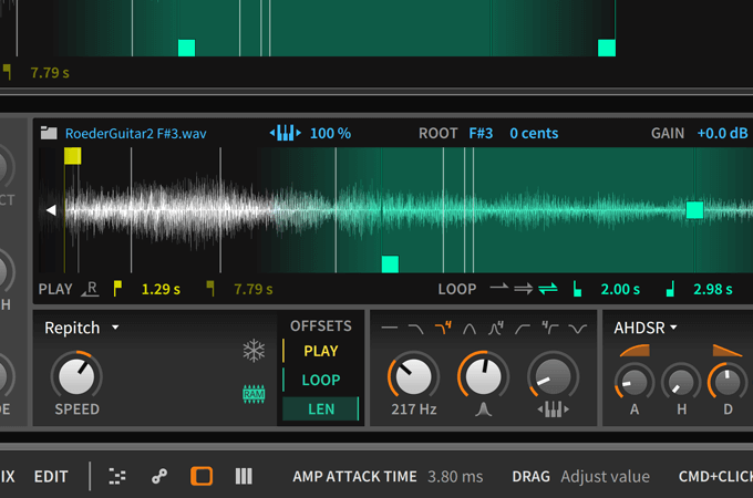 Bitwig Create Pattern Sampler | Bitwig